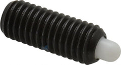 Gibraltar - 1/2-13, 1-1/4" Thread Length, 1/4" Plunger Projection, Steel Threaded Spring Plunger - 1/4" Max Plunger Diam, 1-1/4" Plunger Length, 2.7 Lb Init End Force, 9.3 Lb Final End Force, 1/4" Hex - Exact Tooling