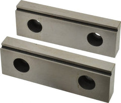 Value Collection - 4" Wide x 1.378" High x 15mm Thick, Step Vise Jaw - Steel, Fixed Jaw - Exact Tooling