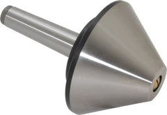 Value Collection - MT3 Taper Shank, 4.2" Head Diam Live Center - 1,200 Max RPM, 32mm Point Diam, 160mm Point Length, 800 Lb Max Workpc, Bull Nose Point - Exact Tooling