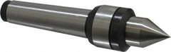 Value Collection - MT4 Taper Shank, Live Center - 2,000 Max RPM, 32mm Point Diam, 200mm Point Length, 700 Lb Max Workpc, Standard Point - Exact Tooling