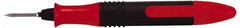 Shaviv - 2 Piece Hand Deburring Tool Set - E400 Blade, Plastic Handle, For Straight Edges, Hole Edges, Hole Back-Edges, Hole Inner Surfaces, Flat Surfaces - Exact Tooling