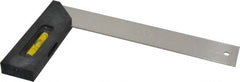 Empire Level - 8" Blade Length x 1-1/2" Blade Width, 1-1/2" Base Width Plastic (Handle) & Stainless Steel Square - 1-1/2 Inch Wide Blade, 1-1/2 Inch Wide Base - Exact Tooling