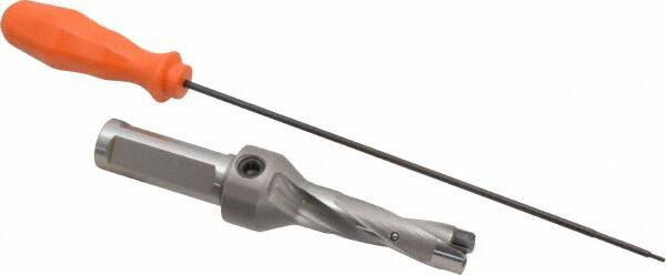 Kennametal - 15.88 to 16.38mm Diam, 3xD, 48mm Max Depth, 3/4" Shank Diam, 2.65" Flute, 139.7mm OAL, Replaceable Tip Drill - KSEM0625 Insert, 1 Seat Size, Series KSEM - Exact Tooling