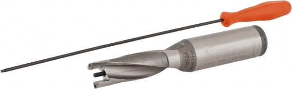 Kennametal - 14.68 to 15.18mm Diam, 3xD, 44.05mm Max Depth, 3/4" Shank Diam, 2.34" Flute, 4-1/2" OAL, Replaceable Tip Drill - KSEM0578 Insert, A Seat Size, Series KSEM - Exact Tooling