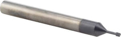 Iscar - #4-40 UNC, 0.083" Cutting Diam, 3 Flute, Solid Carbide Helical Flute Thread Mill - Internal Thread, 1/4" LOC, 2-1/2" OAL, 1/4" Shank Diam - Exact Tooling