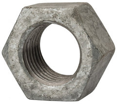 Value Collection - 2 - 4-1/2 UNC Steel Right Hand Hex Nut - 3" Across Flats, 1-23/32" High, Hot Dipped Galvanized Finish - Exact Tooling