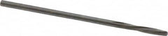Magafor - 1.4986mm Solid Carbide 4 Flute Chucking Reamer - Spiral Flute, 0.059" Straight Shank, 25/64" Flute Length, 1-9/16" OAL - Exact Tooling