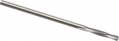 Magafor - 2.1311mm Solid Carbide 4 Flute Chucking Reamer - Spiral Flute, 0.0839" Straight Shank, 7/16" Flute Length, 1-31/32" OAL - Exact Tooling
