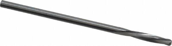 Magafor - 2.159mm Solid Carbide 4 Flute Chucking Reamer - Spiral Flute, 0.085" Straight Shank, 7/16" Flute Length, 1-31/32" OAL - Exact Tooling
