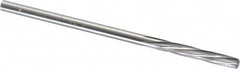 Magafor - 2.54mm Solid Carbide 6 Flute Chucking Reamer - Spiral Flute, 2.54mm Straight Shank, 19/32" Flute Length, 2-1/4" OAL - Exact Tooling