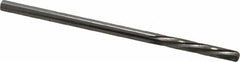 Magafor - #37 Solid Carbide 6 Flute Chucking Reamer - Spiral Flute, 0.1039" Straight Shank, 19/32" Flute Length, 2-1/4" OAL - Exact Tooling