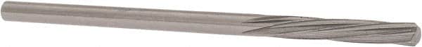 Magafor - 2.7203mm Solid Carbide 6 Flute Chucking Reamer - Spiral Flute, 0.1071" Straight Shank, 19/32" Flute Length, 2-1/4" OAL - Exact Tooling