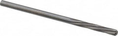 Magafor - #34 Solid Carbide 6 Flute Chucking Reamer - Spiral Flute, 0.111" Straight Shank, 19/32" Flute Length, 2-1/4" OAL - Exact Tooling