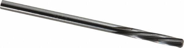 Magafor - 2.921mm Solid Carbide 6 Flute Chucking Reamer - Spiral Flute, 0.115" Straight Shank, 19/32" Flute Length, 2-1/4" OAL - Exact Tooling