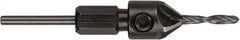 DeWALT - 1/4" Drill Compatibility, 5" Overall Length, Adjustable Depth Drill Countersink - Exact Tooling