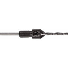DeWALT - 3/4" Cutter Diam, 11/64" Drill Compatibility, 3-1/2" Overall Length, Adjustable Depth Drill Countersink - Exact Tooling