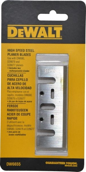 DeWALT - Power Planer & Joiner Accessories Accessory Type: Planer Blade For Use With: D26676; D26677K; DW680K; Makita N1900 Planers - Exact Tooling