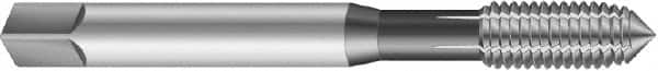 Emuge - 7/8-14 UNF 2BX Modified Bottoming Thread Forming Tap - Cobalt, Nitride Finish, 4.921" OAL, 1.024" Thread Length, Right Hand Thread, Series Rekord DR - Exact Tooling