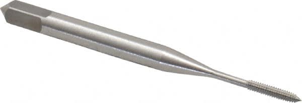 Emuge - #0-80 UNF 2BX Modified Bottoming Thread Forming Tap - Cobalt, Nitride Finish, 1.626" OAL, 0.236" Thread Length, Right Hand Thread, Series Rekord Druck-S - Exact Tooling