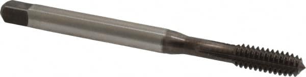 Emuge - 1/4-20 UNC 2BX Modified Bottoming Thread Forming Tap - Cobalt, Nitride Finish, 3.15" OAL, 0.669" Thread Length, Right Hand Thread, Series Rekord Druck-S - Exact Tooling