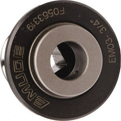 Emuge - 0.2756" Tap Shank Diam, 0.2165" Tap Square Size, #3 Tapping Adapter - 0.3937" Projection, 1.4567" Tap Depth, 1.7717" OAL, 1.2205" Shank OD, Through Coolant, Series EM03 - Exact Tooling