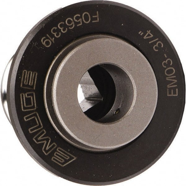 Emuge - 0.5512" Tap Shank Diam, 0.4331" Tap Square Size, #3 Tapping Adapter - 0.3937" Projection, 1.6929" Tap Depth, 1.7717" OAL, 1.2205" Shank OD, Through Coolant, Series EM03 - Exact Tooling