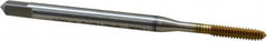 Emuge - #4-40 UNC 2BX Modified Bottoming Thread Forming Tap - High Speed Steel, TiN Finish, 2.205" OAL, 0.433" Thread Length, Series Rekord Druck-S - Exact Tooling