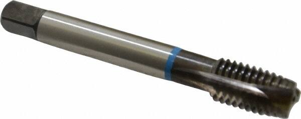 Emuge - 5/8-11 UNC, 3 Flute, Nitride Finish, Cobalt Spiral Point Tap - Plug Chamfer, Right Hand Thread, 4.331" OAL, 1-1/16" Thread Length, 0.48" Shank Diam, 3B Class of Fit, Series Rekord B-VA - Exact Tooling