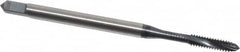 Emuge - #4-40 UNC 2 Flute 2BX Modified Bottoming Spiral Flute Tap - Cobalt, Oxide Finish, 2.205" OAL, Right Hand Flute, Right Hand Thread, Series Rekord D-Ti - Exact Tooling