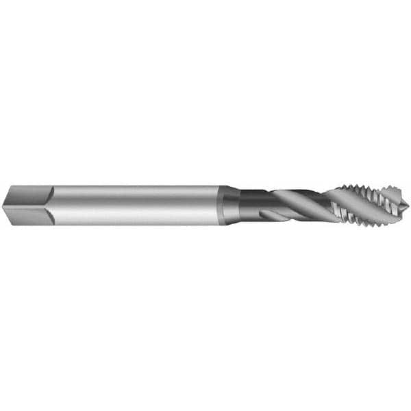 Emuge - 1-3/8 - 8 UNS, 5 Flute, Oxide Finish Cobalt Medium Spiral Flute Tap - Exact Tooling