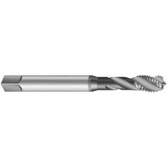 Emuge - 1-3/8 - 8 UNS, 5 Flute, Oxide Finish Cobalt Medium Spiral Flute Tap - Exact Tooling