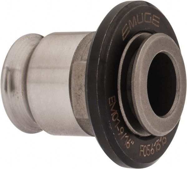 Emuge - 0.429" Tap Shank Diam, 0.322" Tap Square Size, 9/16" Tap, #1 Tapping Adapter - 0.28" Projection, 1.12" OAL, 3/4" Shank OD, Through Coolant, Series EM01 - Exact Tooling