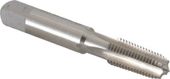 Emuge - 1/16-27 NPT Thread, 4 Flute Standard Pipe Tap - 2-1/8" OAL, 0.69" Thread Length, 5/16" Shank Diam, Bright Finish, Cobalt - Exact Tooling