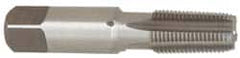 Emuge - 1/8-27 NPT Thread, 5 Flute Standard Pipe Tap - 2-1/8" OAL, 3/4" Thread Length, 7/16" Shank Diam, Bright Finish, Cobalt - Exact Tooling