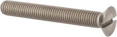 Value Collection - M12x1.75, 90mm OAL Slotted Drive Machine Screw - Flat Head, Grade 316 & A4 Stainless Steel, Uncoated, Without Washer - Exact Tooling