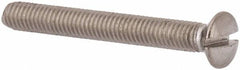 Value Collection - M3x0.50, 25mm OAL Slotted Drive Machine Screw - Oval Head, Grade 316 & A4 Stainless Steel, Uncoated, Without Washer - Exact Tooling