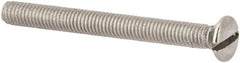 Value Collection - M3x0.50 Metric Coarse, 30mm OAL Slotted Drive Machine Screw - Oval Head, Grade 316 & A4 Stainless Steel, Uncoated, Without Washer - Exact Tooling
