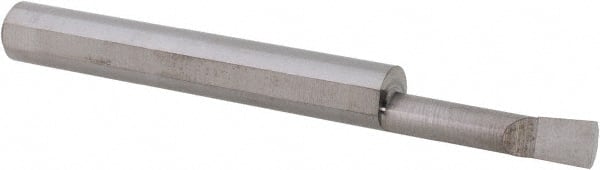 Scientific Cutting Tools - 0.18" Min Bore Diam, 3/4" Max Bore Depth, 1/4 Shank Diam, Boring Bar - Right Hand Cut, Solid Carbide, Uncoated - Exact Tooling