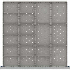 LISTA - 19-Compartment Drawer Divider Layout for 3.15" High Drawers - Exact Tooling