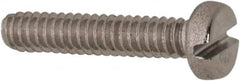 Value Collection - M1.6x0.35 Metric Coarse, 8mm Length Under Head Slotted Drive Machine Screw - Fillister Head, Grade 316 & A4 Stainless Steel, Uncoated, Without Washer - Exact Tooling