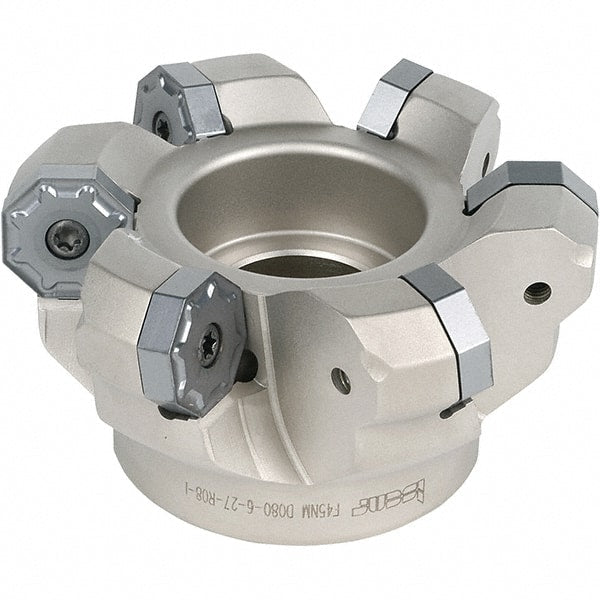 Iscar - 112mm Cut Diam, 32mm Arbor Hole, 5.5mm Max Depth of Cut, 45° Indexable Chamfer & Angle Face Mill - 10 Inserts, ONH.. Insert, Right Hand Cut, 10 Flutes, Series 16Mill - Exact Tooling