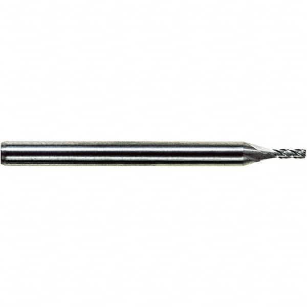 M.A. Ford - 0.05", 0.15" LOC, 1/8" Shank Diam, 1-1/2" OAL, 4 Flute, Solid Carbide Square End Mill - Single End, ALtima Finish, Spiral Flute, 30° Helix, Centercutting, Right Hand Cut, Right Hand Flute - Exact Tooling
