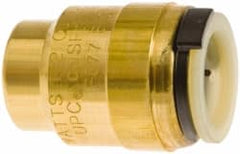 Watts - 3/4" Outside Diam, Lead Free Brass Push-to-Connect Tube End Stop - 250 Max psi, Tube Connection, EPDM O-Ring, Lead-Free - Exact Tooling