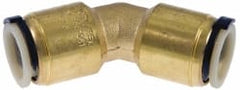 Watts - 3/4" Outside Diam, Lead Free Brass Push-to-Connect Tube 45° Union Elbow - 250 Max psi, Tube to Tube Connection, EPDM O-Ring, Lead-Free - Exact Tooling