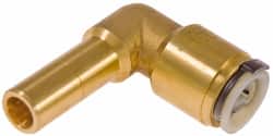 Watts - 3/4" Outside Diam, Lead Free Brass Push-to-Connect Tube Stem Elbow - 250 Max psi, Push-Fit Connection, EPDM O-Ring, Lead-Free - Exact Tooling
