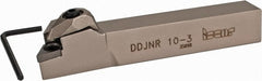 Iscar - DDJN, Right Hand Cut, 93° Lead Angle, 5/8" Shank Height x 5/8" Shank Width, Negative Rake Indexable Turning Toolholder - 4" OAL, DN..33. Insert Compatibility, Series Isoturn - Exact Tooling