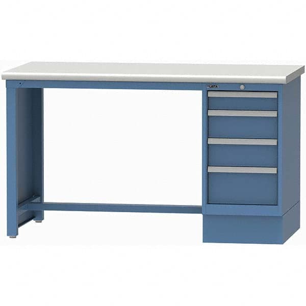 LISTA - Stationary Work Benches, Tables Type: Workstation Top Material: Plastic Laminate - Exact Tooling