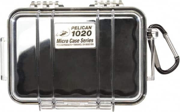 Pelican Products, Inc. - 4-3/4" Wide x 2-1/8" High, Clamshell Hard Case - Clear/Black, Polycarbonate - Exact Tooling