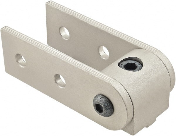 80/20 Inc. - 25mm Wide, Open Shelving 0° Pivot Nub Assembly - Aluminum, Clear Anodized Finish, 75mm Long, Use with 25 Series & Bolt Kit 75-3404 - Exact Tooling