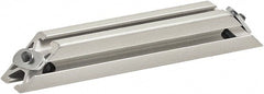 80/20 Inc. - 25mm Wide, Open Shelving Accessory/Component - Aluminum, Clear Anodized Finish, 160mm Long, Use with 2525 - Exact Tooling